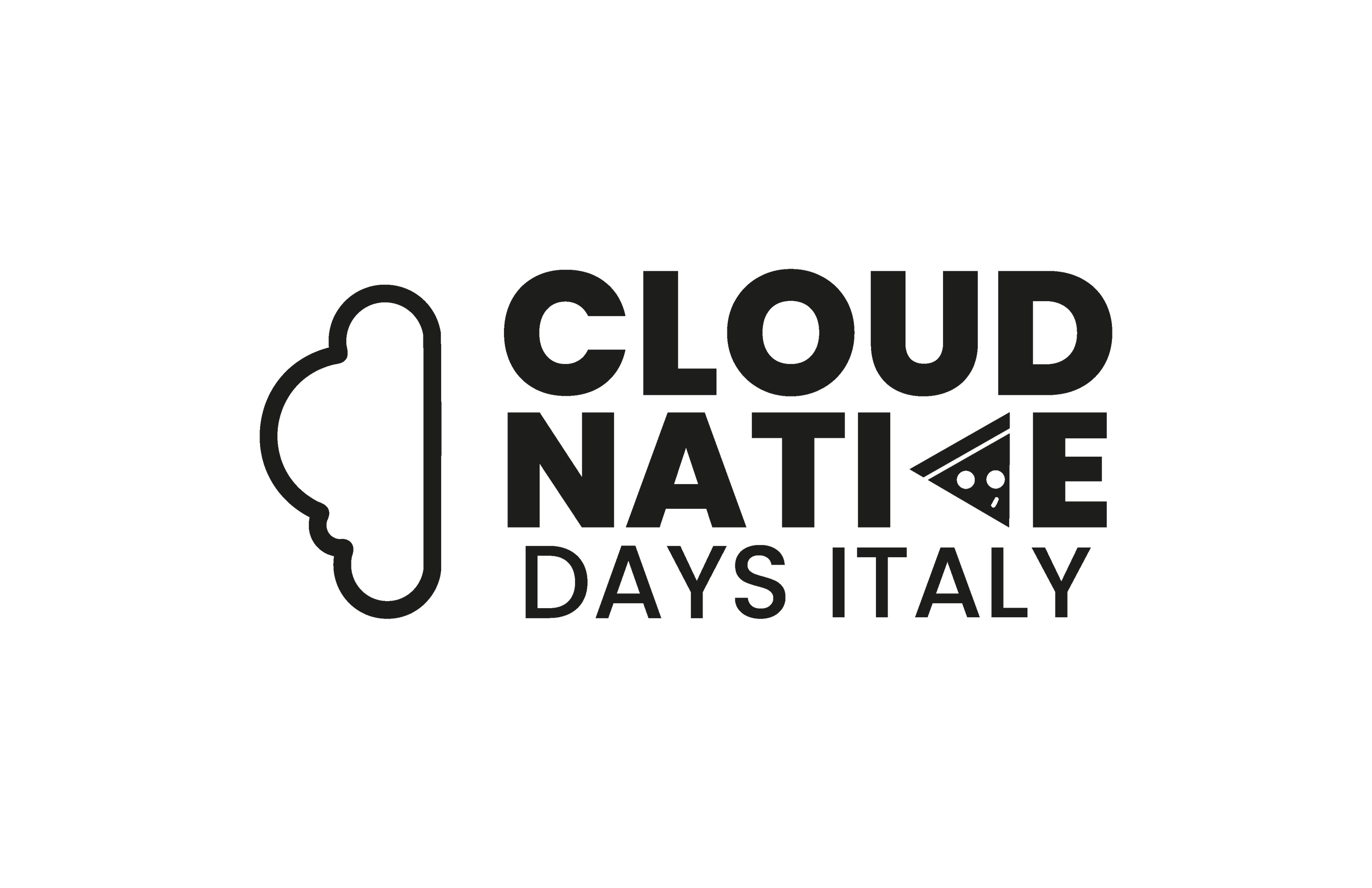 Cloud Native Days Italy logo, ink version