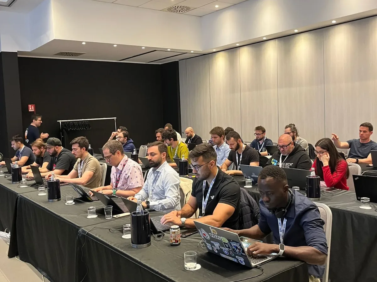 A hands on workshop, one laptop per person